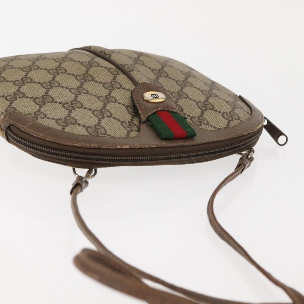 Authentic GUCCI GG Supreme Web Sherry Line Bag PVC Beige Gold 904 02 047 - Picture 13 of 16